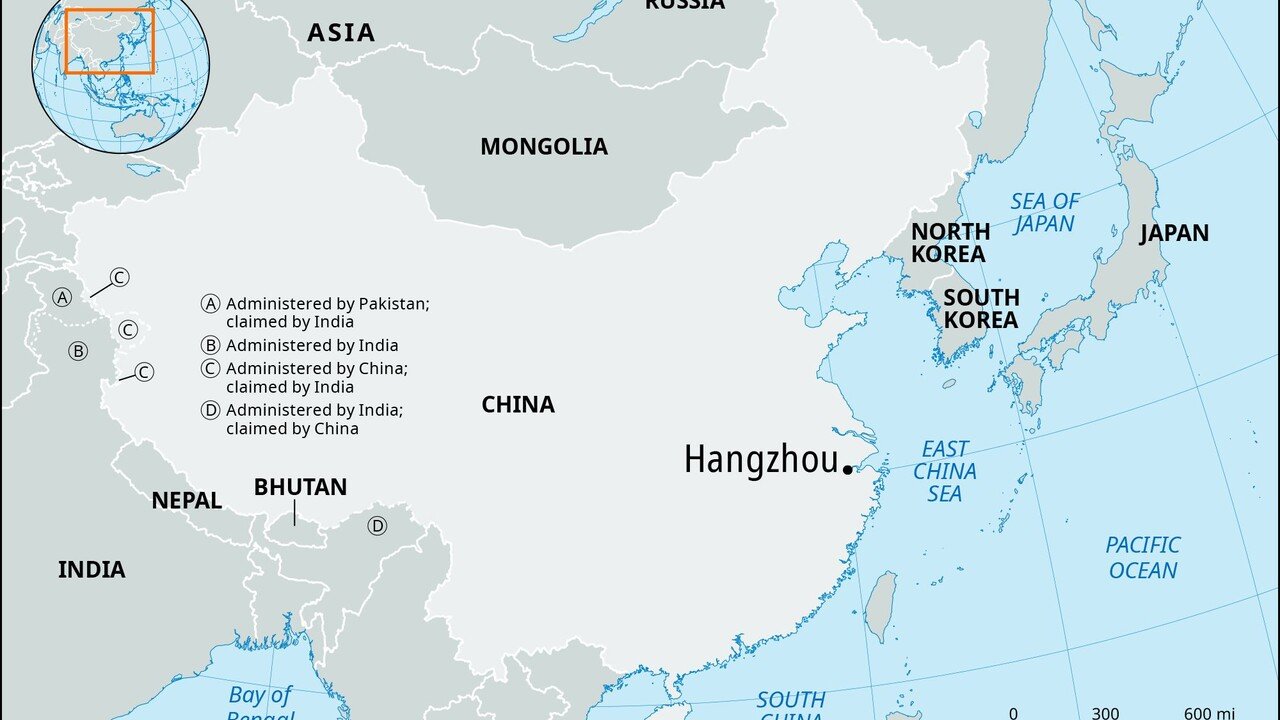 Hangzhou Location Map